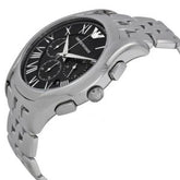 Emporio Armani Men’s Chronograph Stainless Steel Black Dial 44mm Watch AR1786